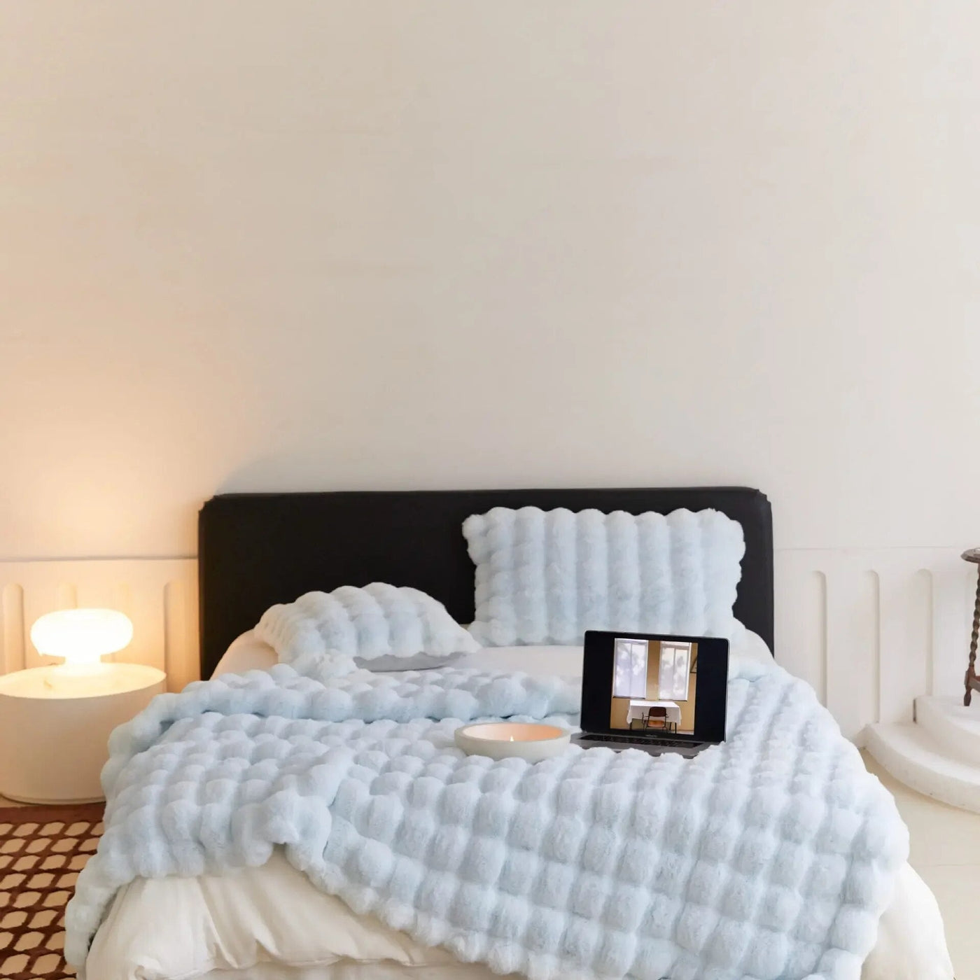 Fleecedecke Weiches Plüsch Kuscheliges Bett Überwurf