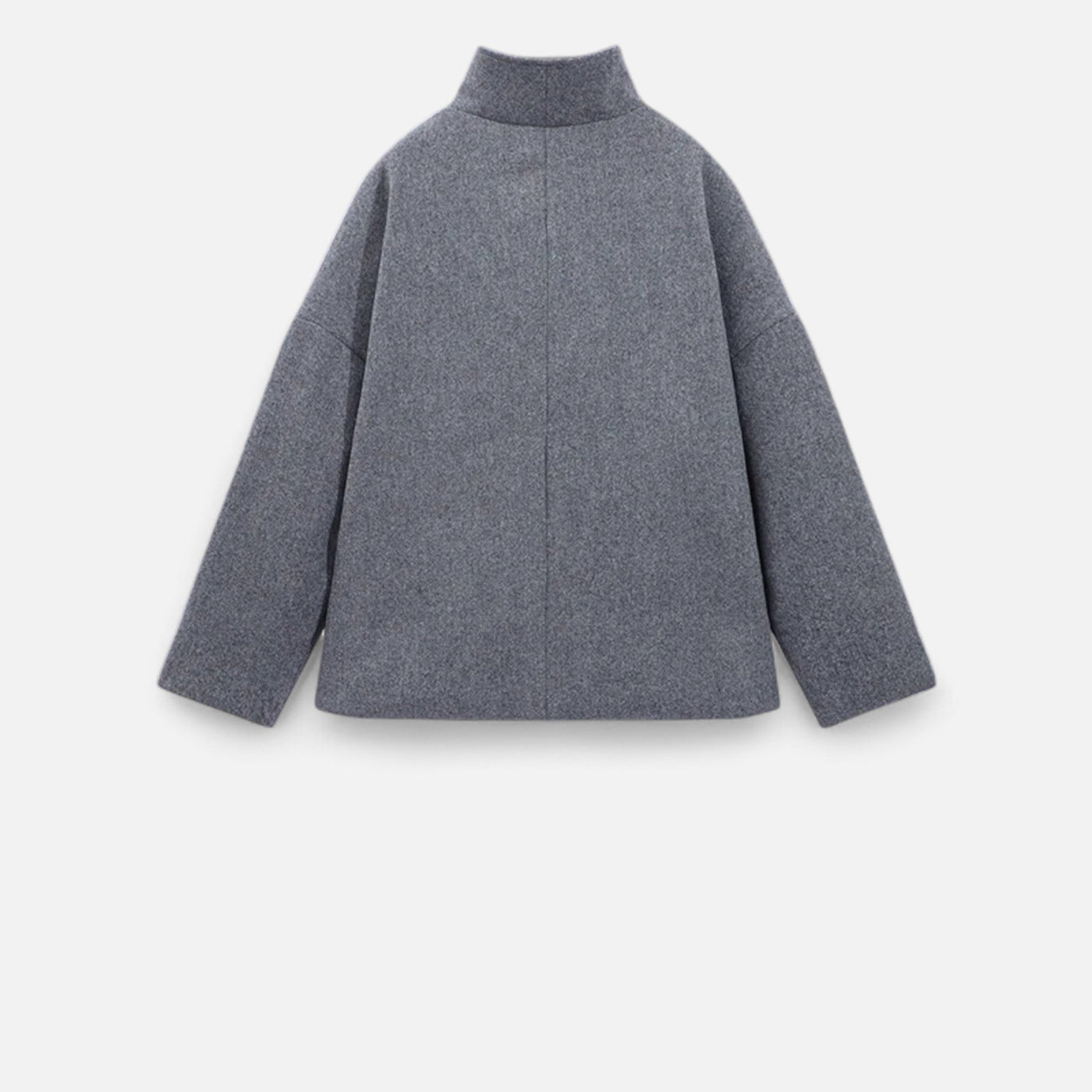 Chic kort kappa med hög krage för kvinnor