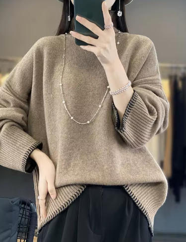 Nadine - Rollkragenpullover mit Loose Fashion