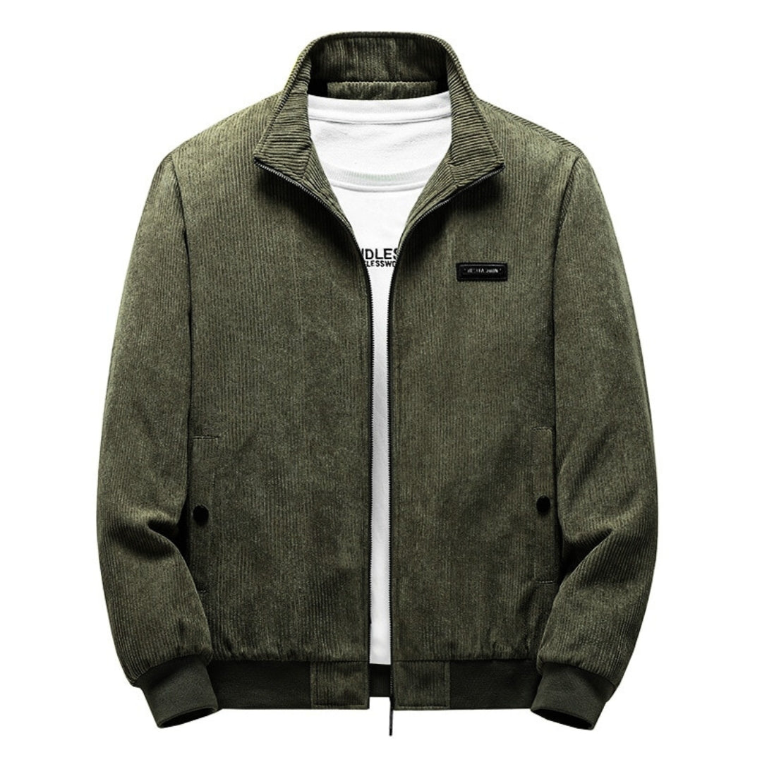 Finn | Chaqueta retro de pana sherpa