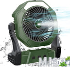 Tragbarer Nebel-Ventilator, 8-Zoll 10000Mah wiederaufladbarer batteriebetriebener Ventilator
