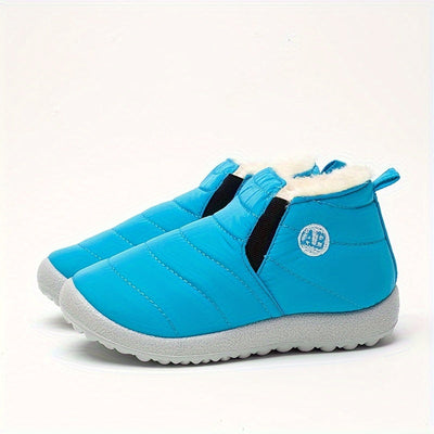 Varma, mysiga, halkfria ankelkängor i fleece, mjuka vandringskängor - Laice