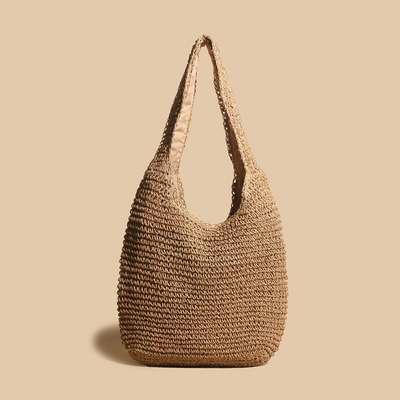 Hobo-Tasche aus Stroh | Handgemacht | Boho Chic