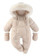 Frosty Baby Strampler - Luxe Winter-Overall mit Kapuze für die kälteren Monate