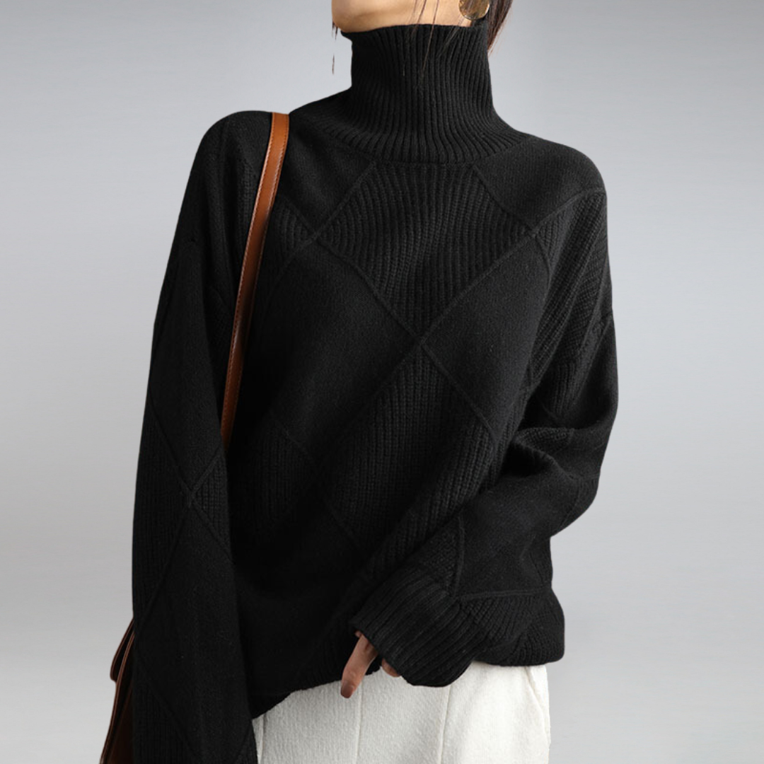 Heidi-Mode | Damen Feinstrick Rollkragenpullover