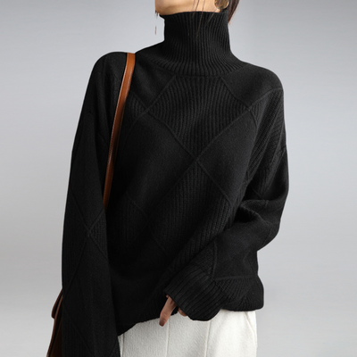 Heidi-Mode | Damen Feinstrick Rollkragenpullover