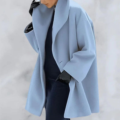 Stylischer langer Wintermantel für Damen mit Knöpfen | Perfekt für kalte Tage