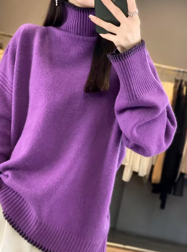 Nadine - Rollkragenpullover mit Loose Fashion
