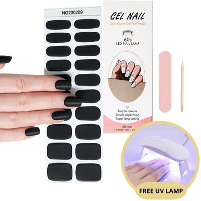 Gel-Nagelsticker-Set mit UV-Lampe
