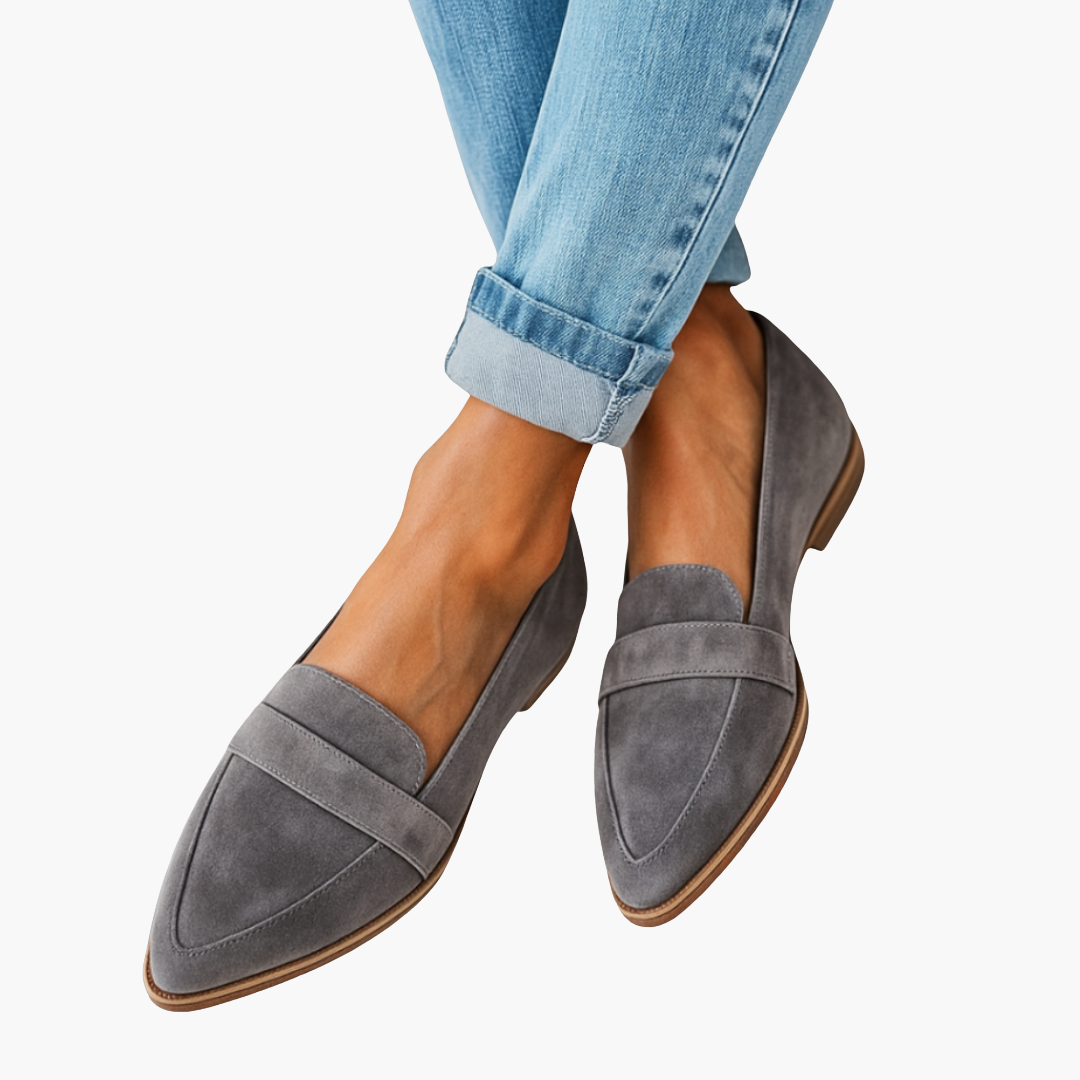 Damenmokassins aus luxe stoff