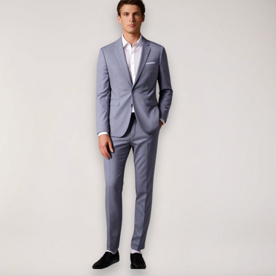 Zweiteiliger Slim Fit-Anzug für Herren - Blazer und Hose nach Maß für Hochzeiten und Veranstaltungen