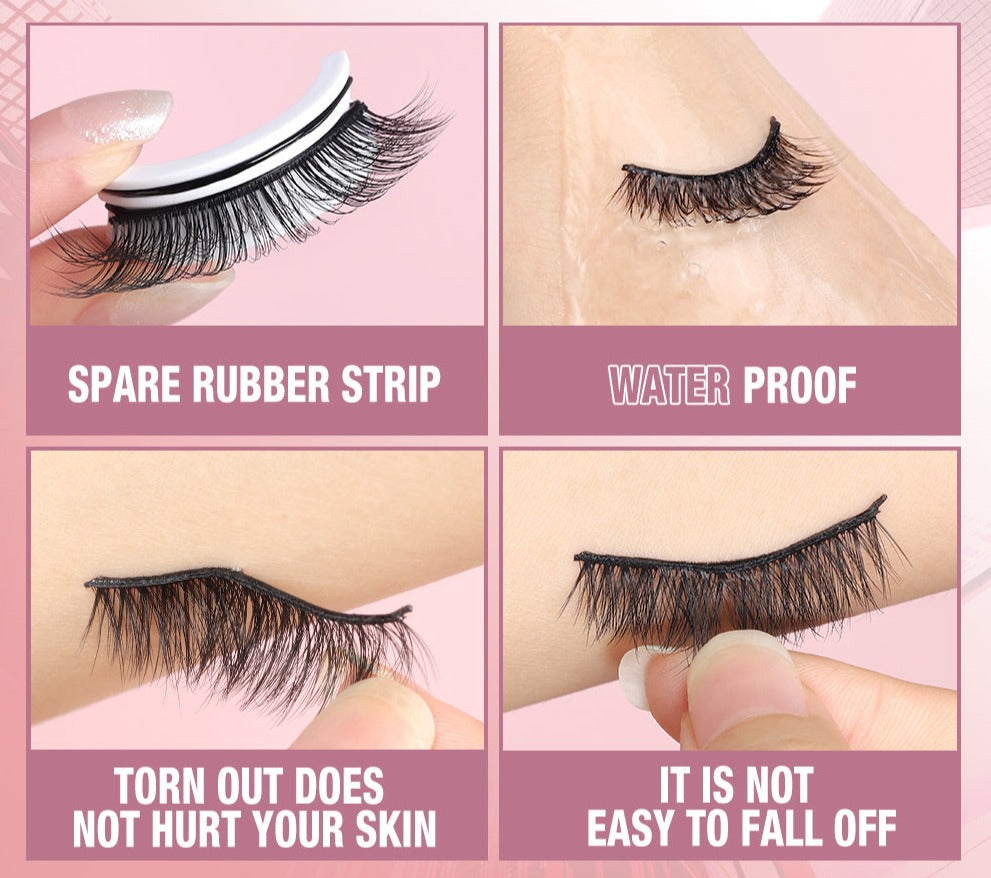 Wiederverwendbare selbstklebende Wimpern