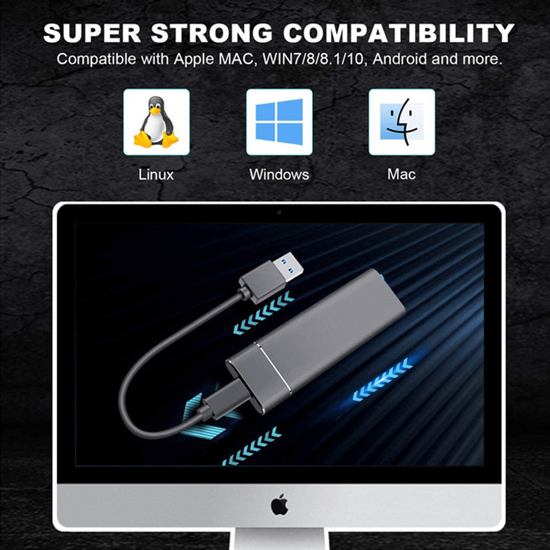 VoltDrive | Ultra Fast Portable External SSD Hard Drive - Schnelle Datenspeicherung