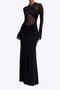 Gillian - Stylisches Damen Maxikleid aus durchsichtigem Mesh mit transparentem Design
