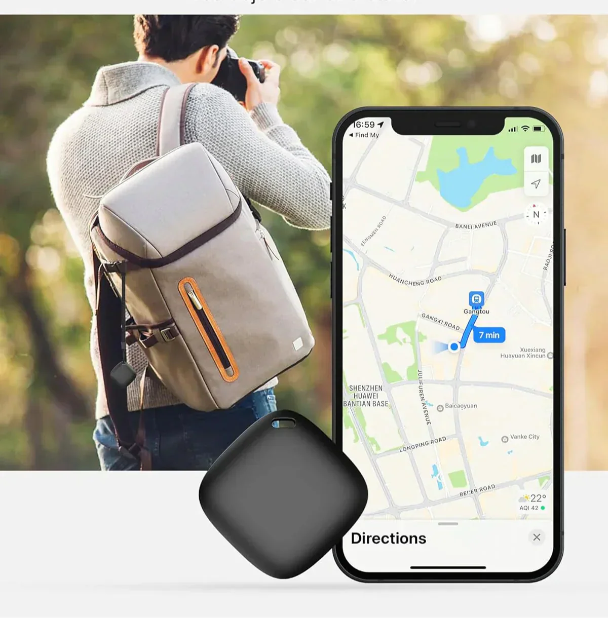 PetTrack – Rastreador GPS compacto para mascotas, niños y objetos de valor