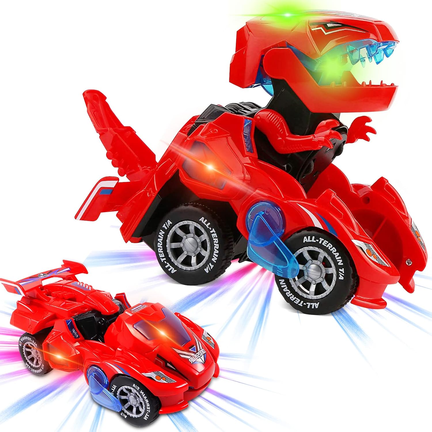 LED-Dinosaurier-Wagen