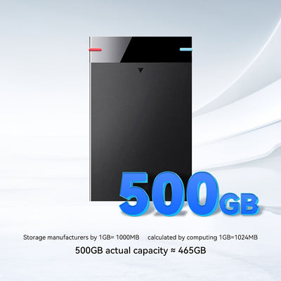 Disco duro externo portátil USB 3.0 (160 GB-500 GB, disco duro móvil de alta velocidad para portátil y teléfono)