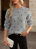Mara Polka Dot Pullover – Lässig und stilvoll für Frauen im Herbst und Winter