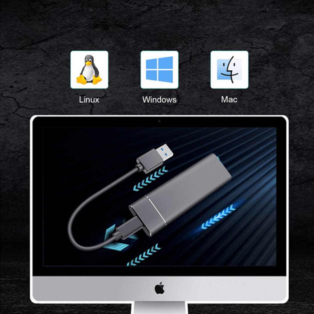 Externes SSD-Laufwerk aus Aluminium mit hoher Geschwindigkeit