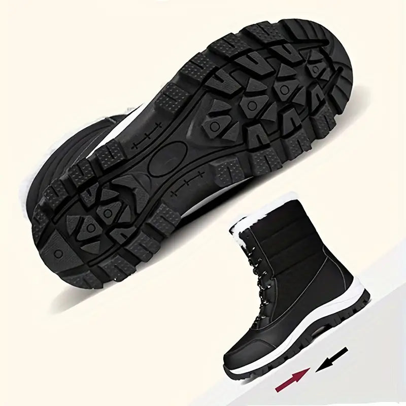 Wasserdichte Damen-Schneestiefel – isolierte Winterstiefel mit rutschfester Sohle