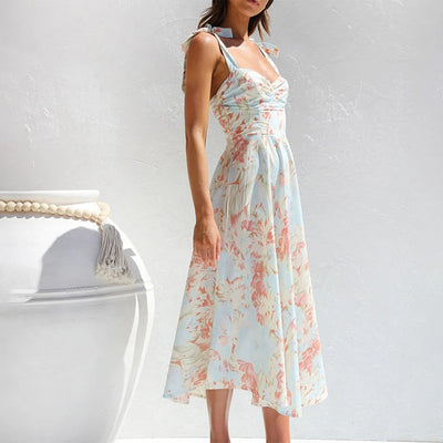 Agnes - Modische Floral Midikleider