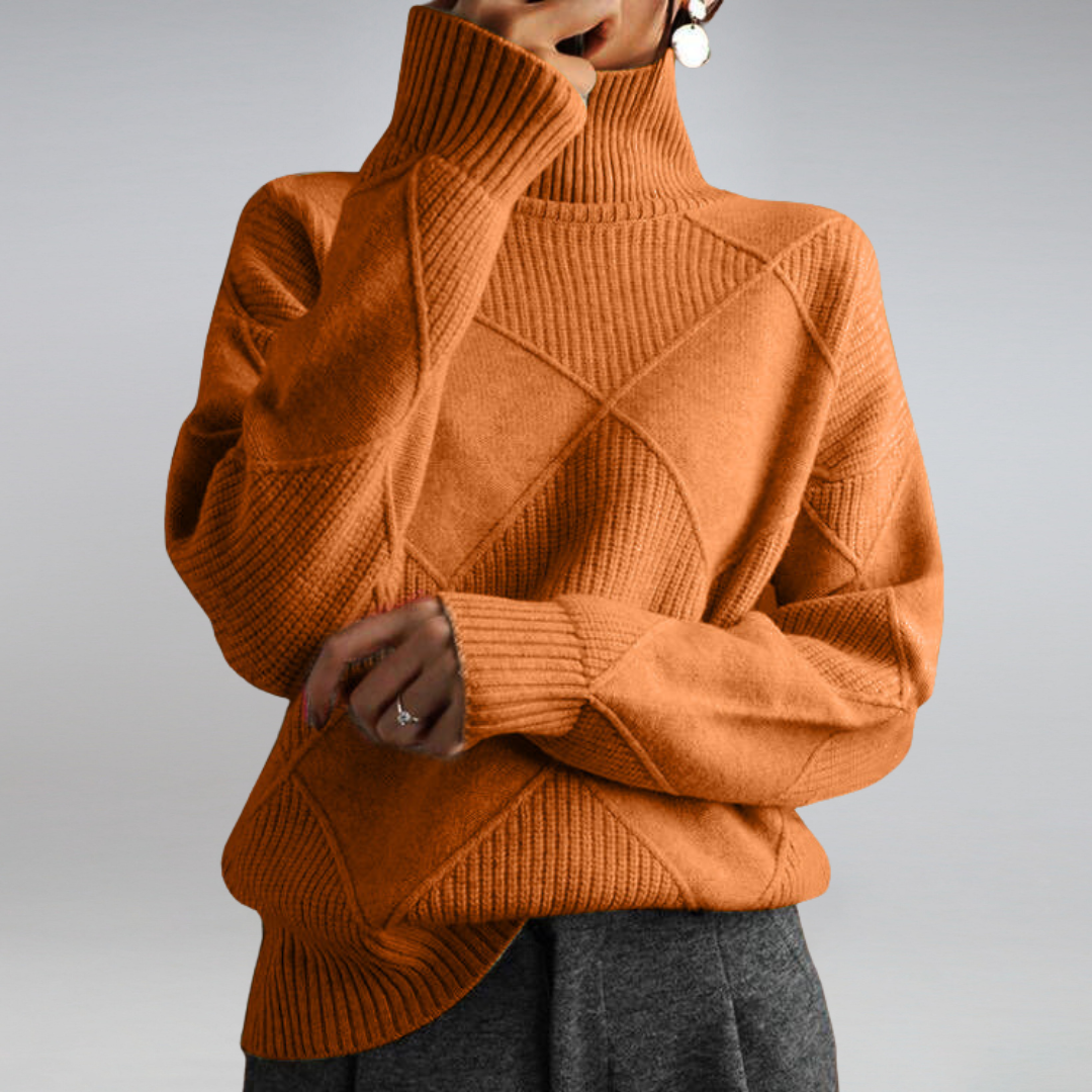 Heidi-Mode | Damen Feinstrick Rollkragenpullover