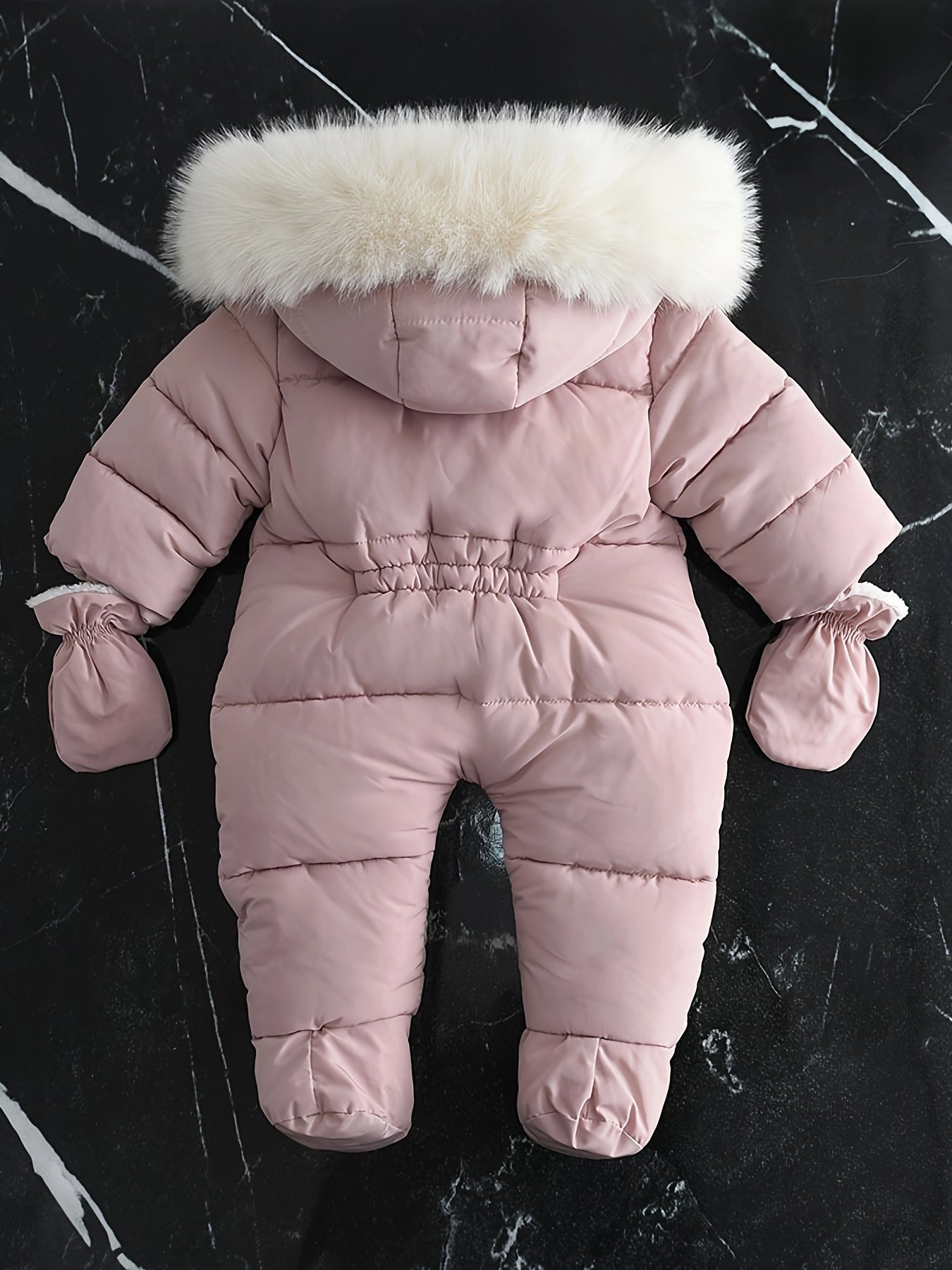 Frosty Baby Strampler - Luxe Winter-Overall mit Kapuze für die kälteren Monate