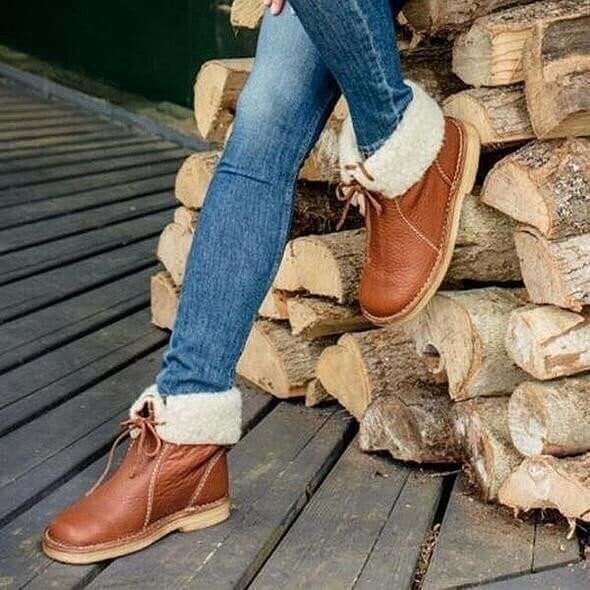 Wasserdichte Damenstiefel aus Fleece mit warmem Wollfutter – ideal für den Winter