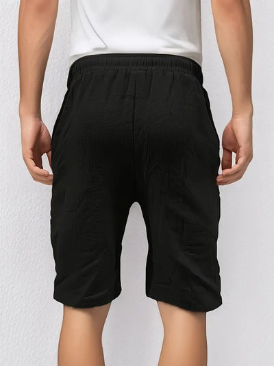 Lässige kurze Hose aus natürliche Textur für Herren