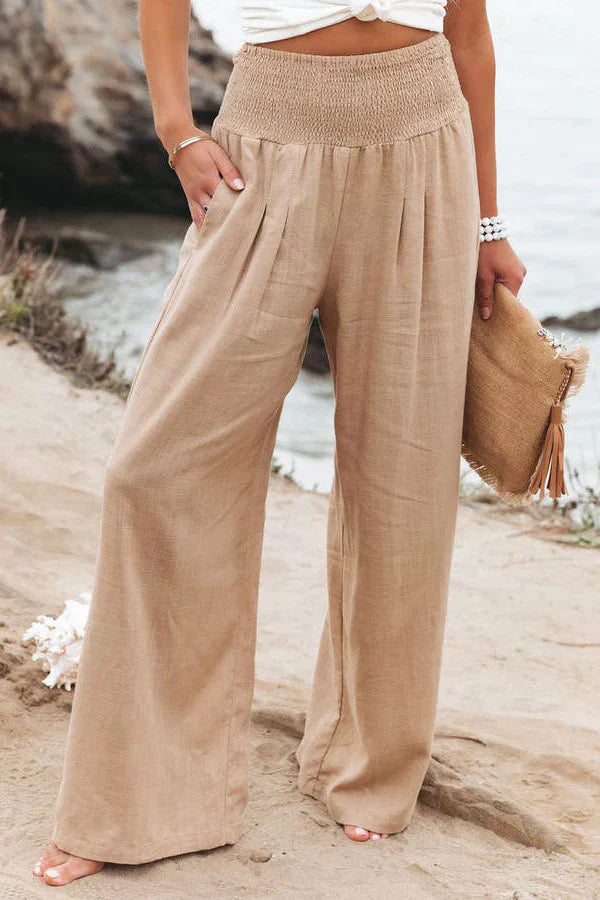 Alexandra - Hose aus soft-touch-stoff und natürliche Textur
