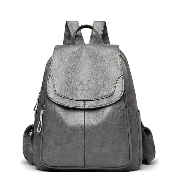 Diebstahlsicherer PU Lederrucksack für stilvolle Frauen | Edah