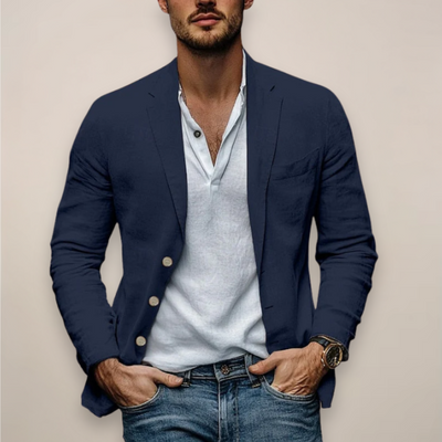natürliche Texturblazer für Herren - Leicht, bequem und elegant für den Sommer