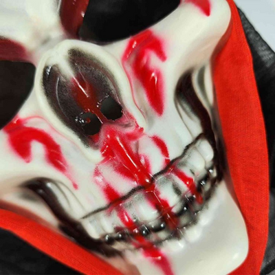 Grimora Set | Zubehör für Halloween-Umhang, Skelettmasken und Sichel
