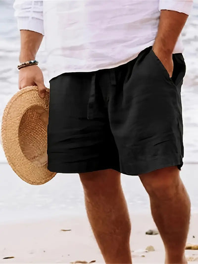 Lässige kurze Hose aus natürliche Textur für Herren