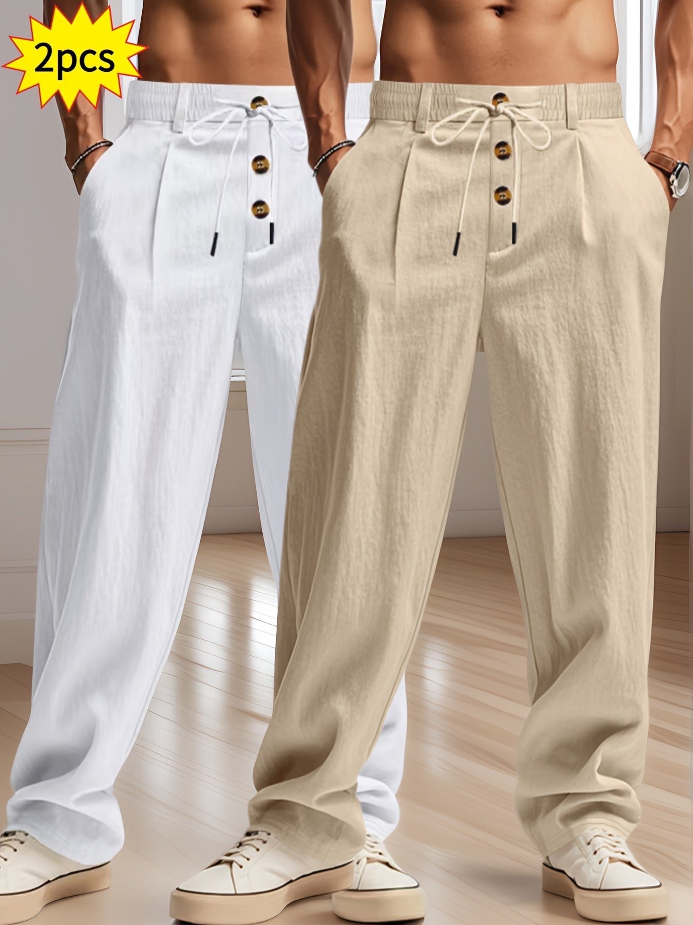 Entspanntes Luxus-Hosen-Set - Komfort und Stil ohne Kompromisse