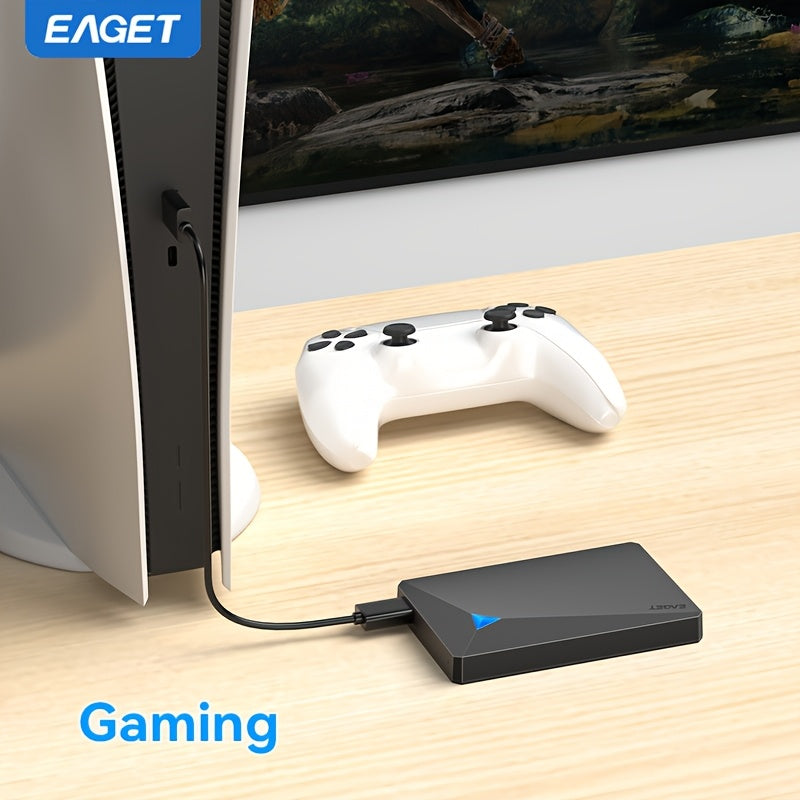EAGET Bärbar extern hårddisk USB 3.0 (250 GB-4 TB, för bärbar dator, MacBook och PS5)