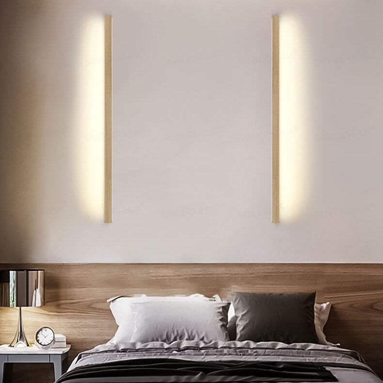 Apliques de pared minimalistas de madera LED