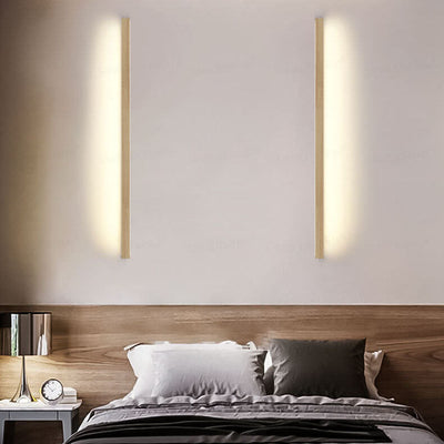 Apliques de pared minimalistas de madera LED