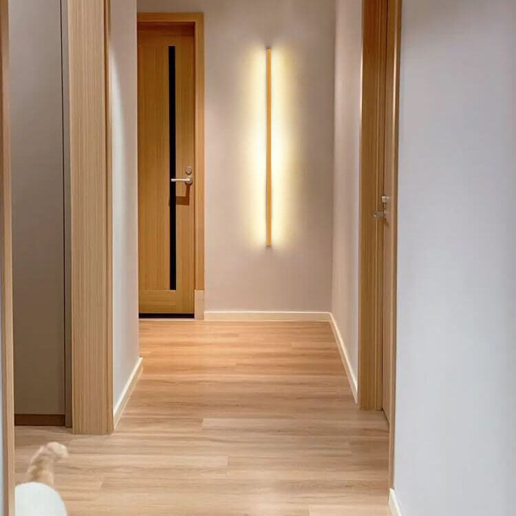 Apliques de pared minimalistas de madera LED