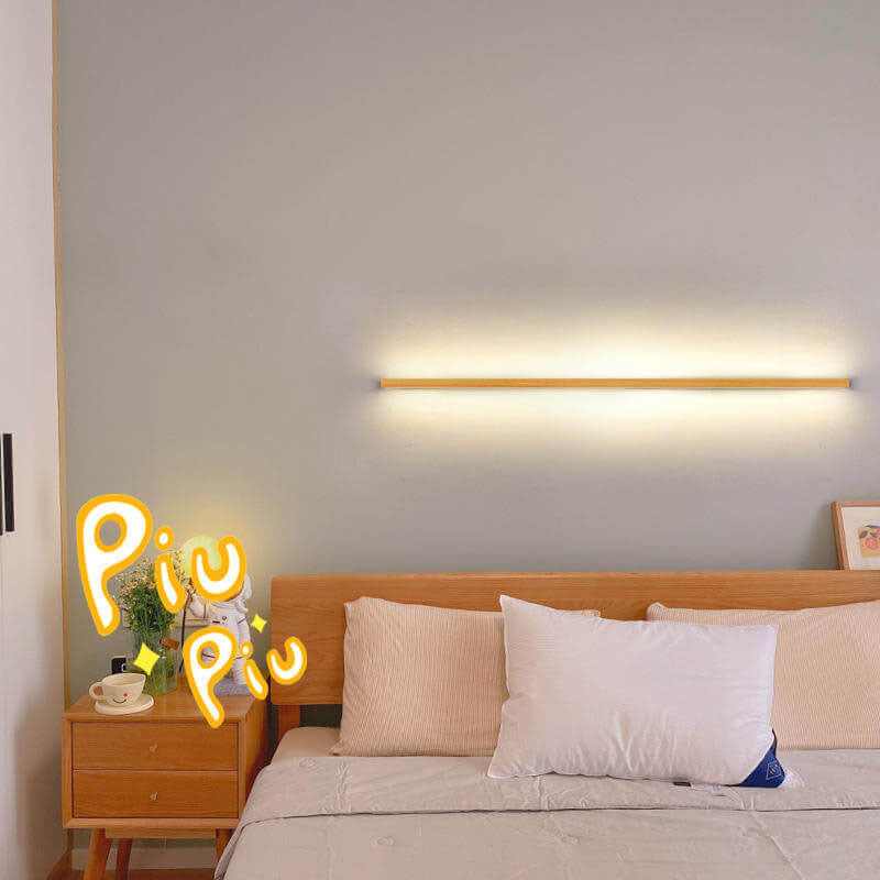 Apliques de pared minimalistas de madera LED