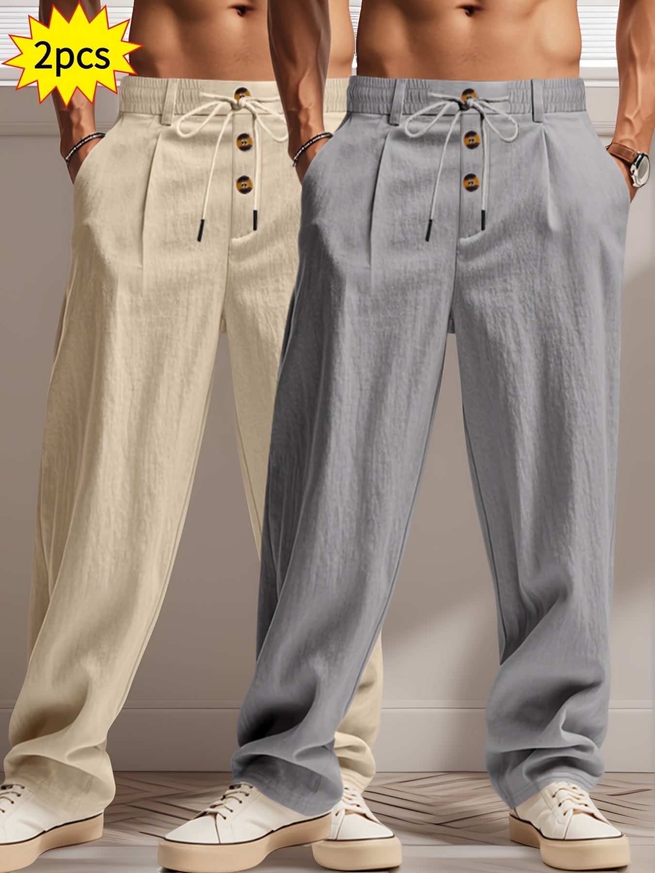 Entspanntes Luxus-Hosen-Set - Komfort und Stil ohne Kompromisse