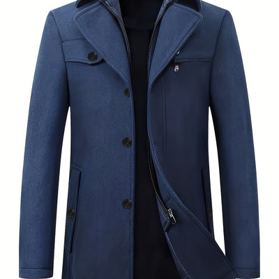 Floris | Chaqueta casual con cremallera para hombre, lisa