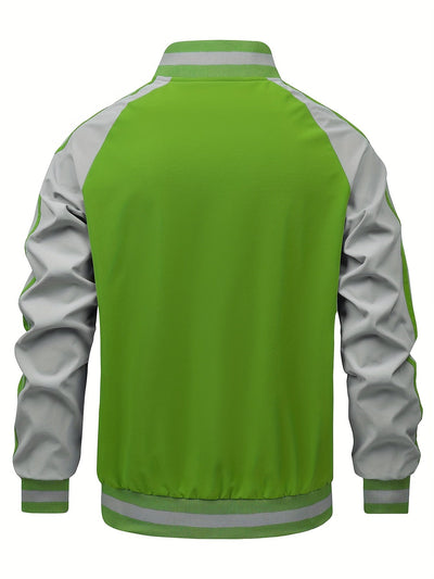 Jasper | Sportig herrjacka med färgblockmönster