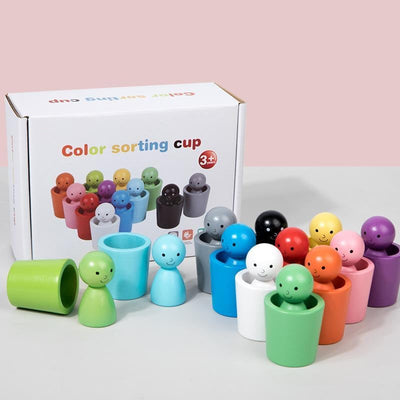 Montessori-Farbsortierbecher