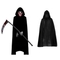 Grimora Set | Zubehör für Halloween-Umhang, Skelettmasken und Sichel