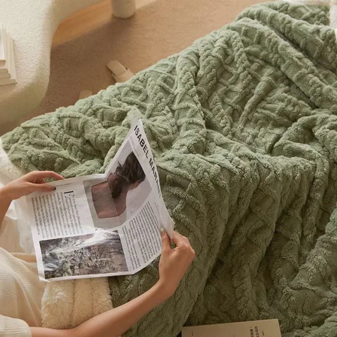 Warme Winterdecke für kalte Nächte – Dick, Flauschig & Stilvoll für Schlafzimmer & Sofa