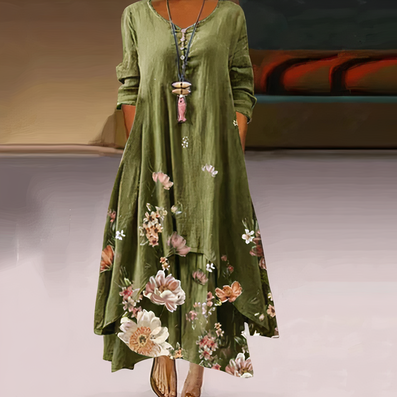 Elegantes Kleid aus soft-touch-stoff - Langlebig, atmungsaktiv, unverzichtbar für die Garderobe zu jeder Jahreszeit