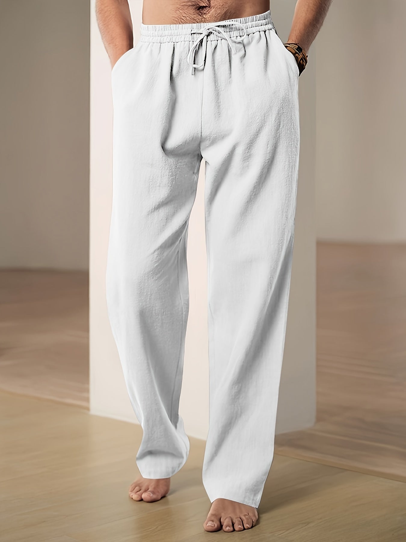 Lässig geschnittene Hose mit Kordelzug für Männer