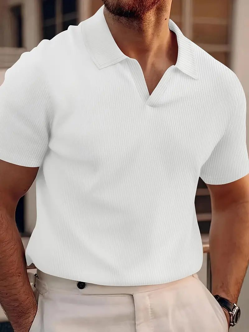 Lässiges kurzärmeliges Poloshirt für Männer