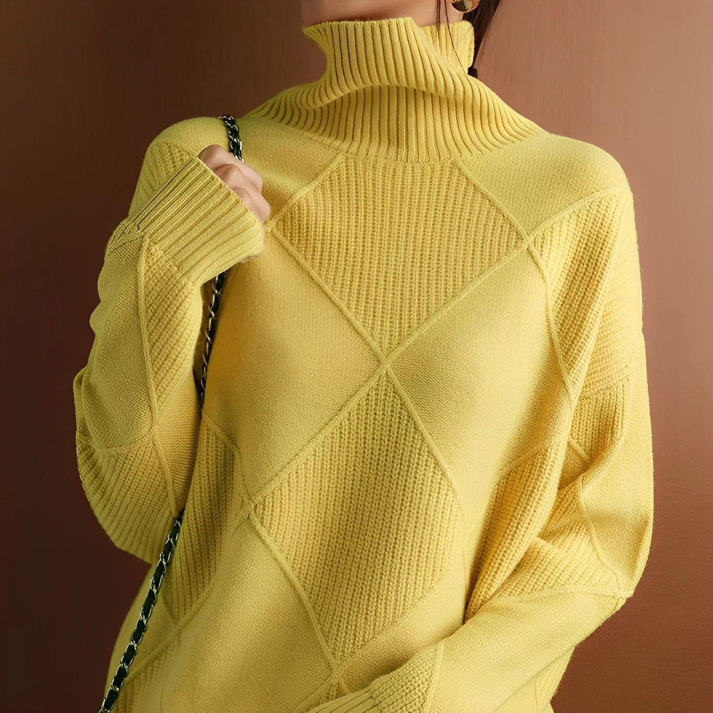 Marie Feinstrick - Pullover mit Rundhalsausschnitt